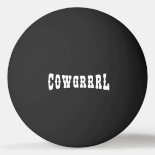 PELOTA DE PING PONG COWGRRRL