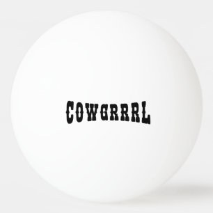 PELOTA DE PING PONG COWGRRRL