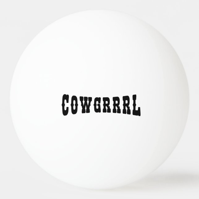 PELOTA DE PING PONG COWGRRRL (Anverso)