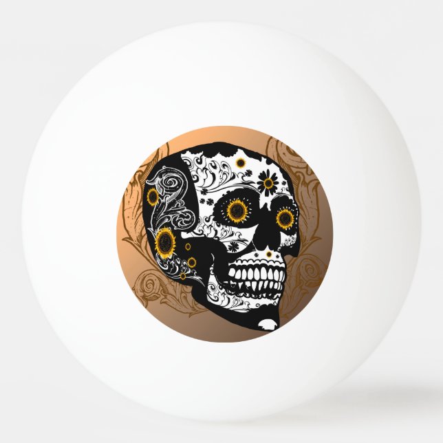 Pelota De Ping Pong Cráneo (Reverso)