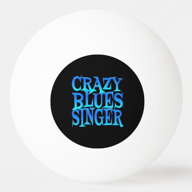 Pelota De Ping Pong Crazy Blues Singer (Anverso)