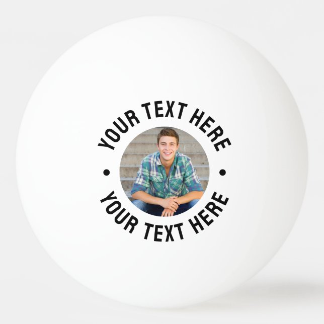 Pelota De Ping Pong Crea tu Propia Foto (Anverso)