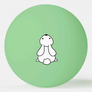 Pelota De Ping Pong Crea tu propio resplandor en el oscuro conejo verd