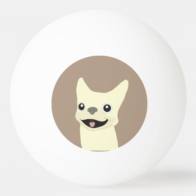 Pelota De Ping Pong Cream French Bulldog, Warm Taupe (Anverso)