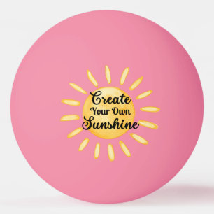 Pelota De Ping Pong Crear su propio nombre personalizado Sunshine