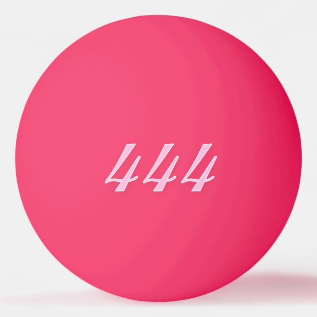 Pelota De Ping Pong Cree su propio Rosa Caliente 444 (Anverso)