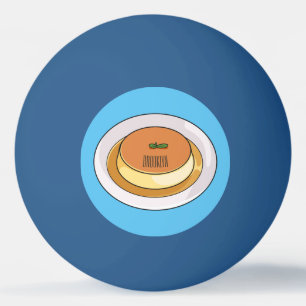 Pelota De Ping Pong Creme caramel personalizado ilustracion