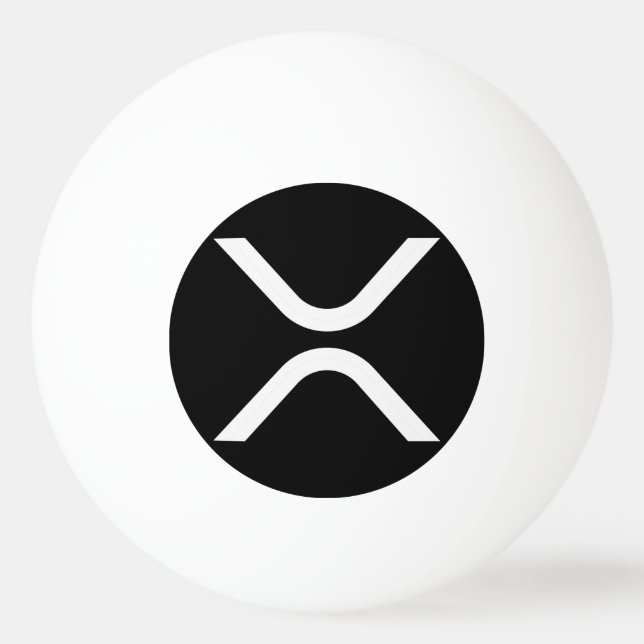 Pelota De Ping Pong criptodivisa XRP (Anverso)