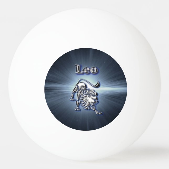 Pelota De Ping Pong Cromo Leo (Anverso)