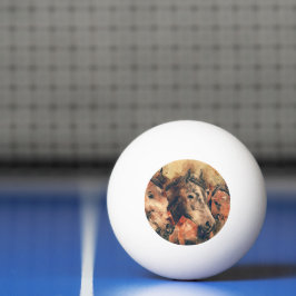 Pelota De Ping Pong Cuadros de pintura artística de caballos decorativ