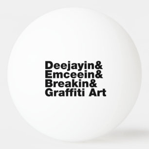 Pelota De Ping Pong Cuatro elementos del hip hop