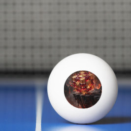 Pelota De Ping Pong Cubo con joyas en el precipicio volcánico