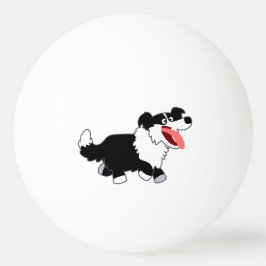 Pelota De Ping Pong Cuidada Personalizado feliz frontera Collie Ping P