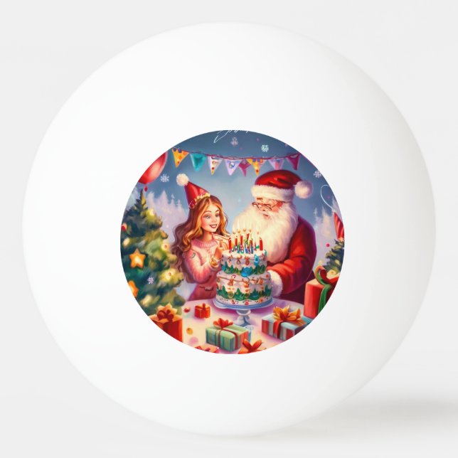 Pelota De Ping Pong Cumpleaños de los navidades (8) (Anverso)