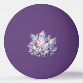 Pelota De Ping Pong Cúmulo de Cuarzo Pastel