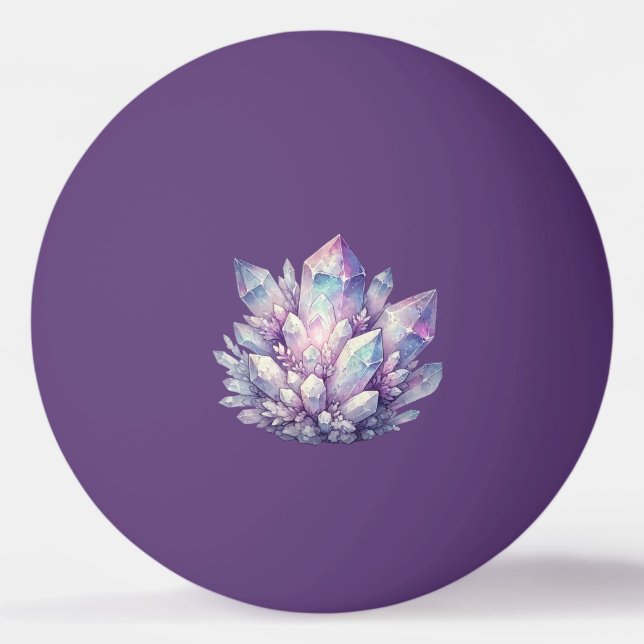 Pelota De Ping Pong Cúmulo de Cuarzo Pastel (Anverso)