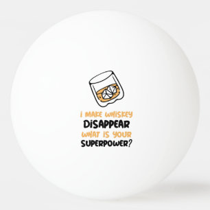 Pelota De Ping Pong Curioso hago que Whiskey desaparezca