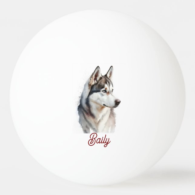 Pelota De Ping Pong Custom Dog Face Funny  Party Personalized  (Anverso)