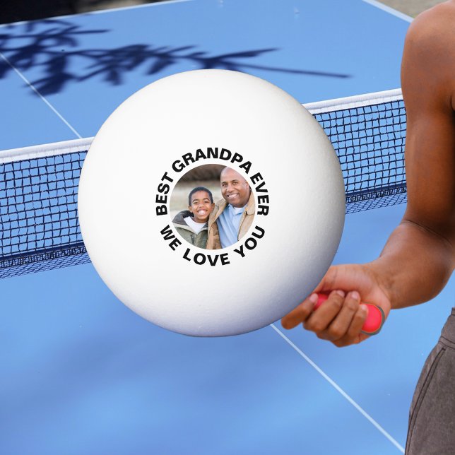 Pelota De Ping Pong Custom Photo Best Grandpa Ever (Custom Photo Best Grandpa Ever Ping Pong Ball
)