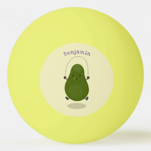 Pelota De Ping Pong Cute aguacate salto cuerda personalizado ilustraci