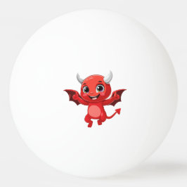 Pelota De Ping Pong Cute cartoon flying devil