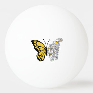Pelota De Ping Pong Cute Daisy Butterfly