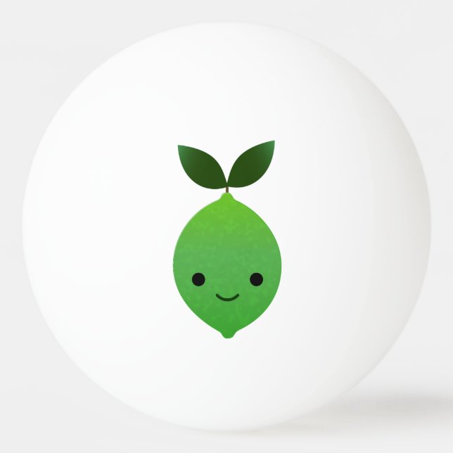 Pelota De Ping Pong Cute Kawaii Lime (Anverso)