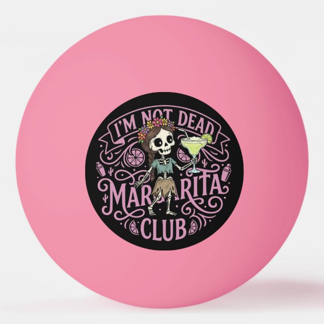 Pelota De Ping Pong Cute Margarita  Skelton (Anverso)