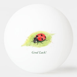 Pelota De Ping Pong Cute Mariquita Acuarela
