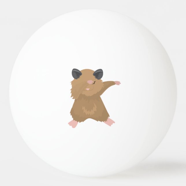 Pelota De Ping Pong Dabbing Hamster Dance Gracioso Dab Dance Gift Idea (Anverso)