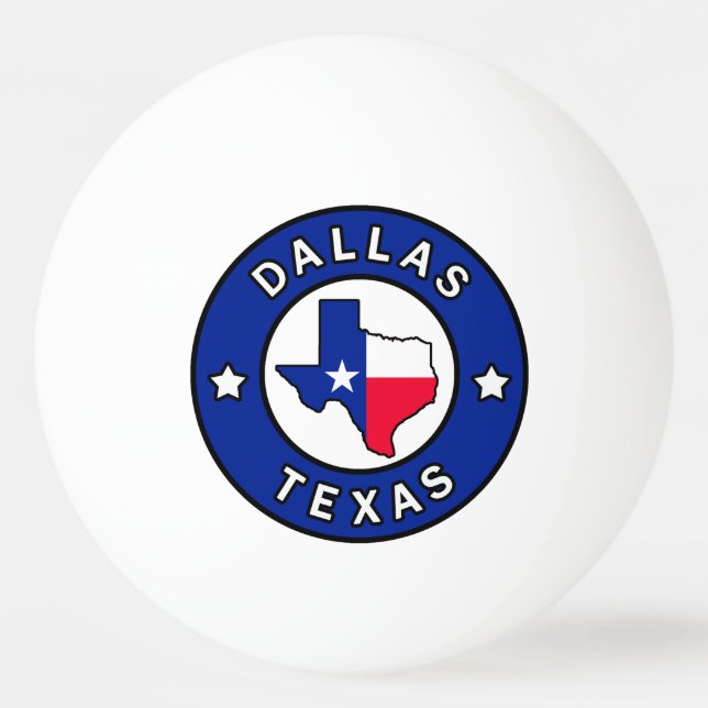 Pelota De Ping Pong Dallas Texas (Anverso)