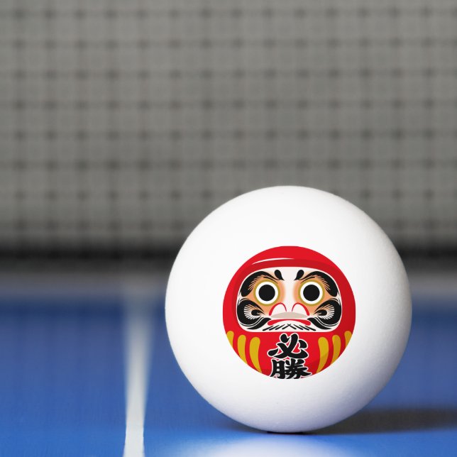 Pelota De Ping Pong Daruma doll (traditional Japanese good luck charm) (Neto)