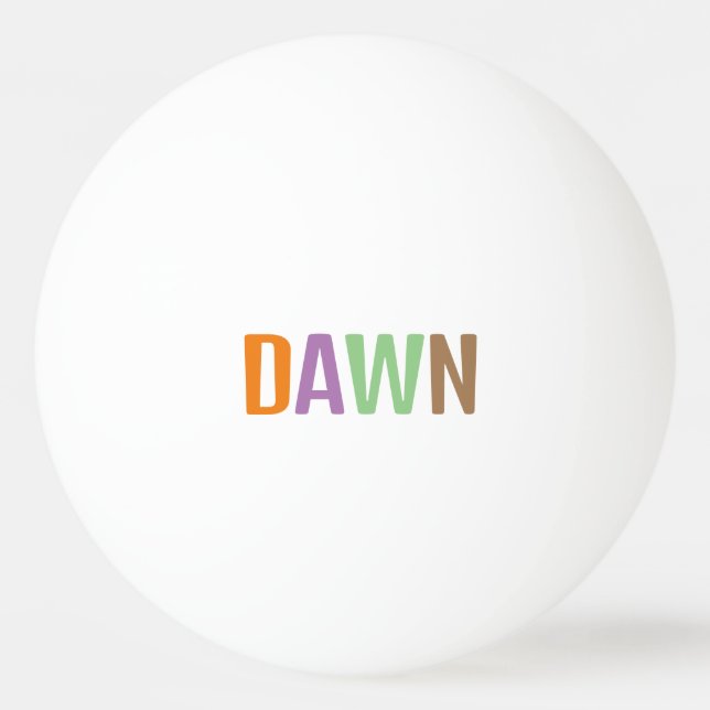 Pelota De Ping Pong Dawn (Anverso)
