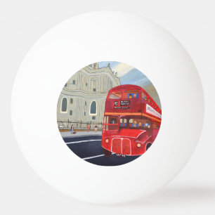 Pelota de Ping Pong de Autobús Rojo de Londres