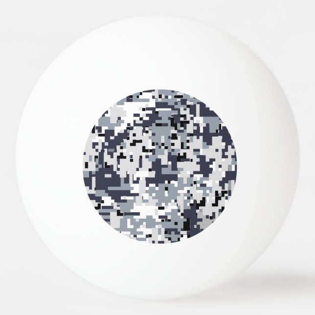 Pelota De Ping Pong Decoración de camuflaje digital de estilo urbano (Reverso)