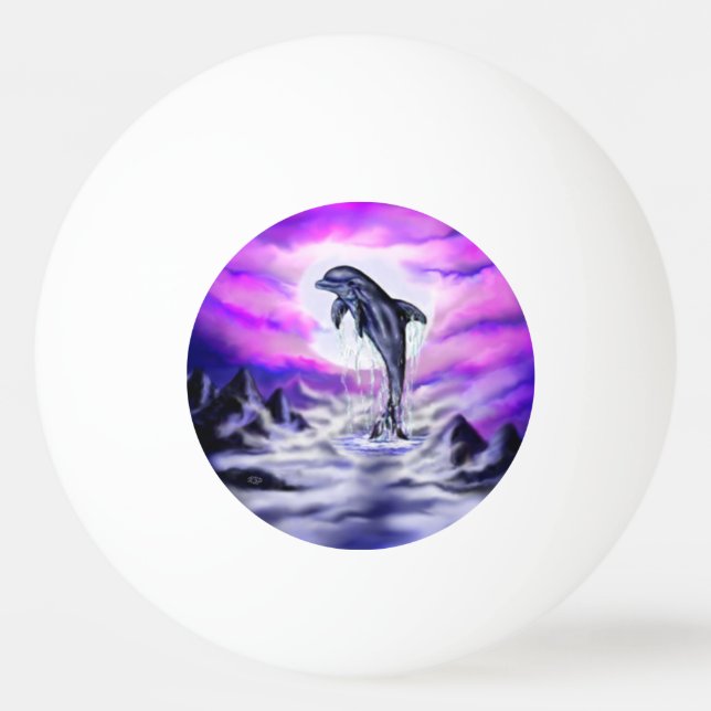 Pelota De Ping Pong Delfín lúfono (Anverso)