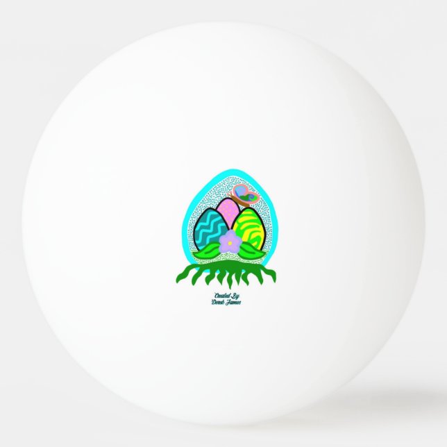 Pelota De Ping Pong Deliciosos huevos de Pascua Ping Pong Ball (Anverso)