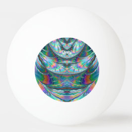 Pelota De Ping Pong DEMI ~ Fractal PASTEL ~ Una estrella Ping Pong Bal