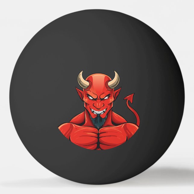 Pelota De Ping Pong Demonio  (Anverso)
