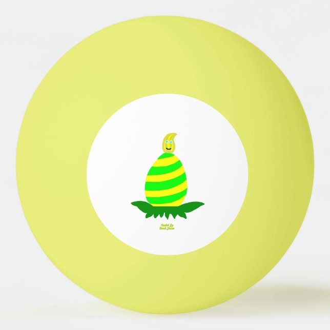 Pelota De Ping Pong Deseos de Pascua Ping Pong Ball (Anverso)