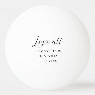 Pelota De Ping Pong Detalles de boda personalizados para todos los inv