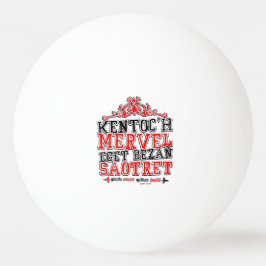 Pelota De Ping Pong Devise de la Bretagne