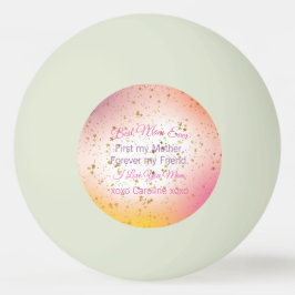 Pelota De Ping Pong Día de la Madre moderno rosado a la mejor mamá de 