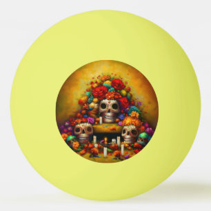 Pelota De Ping Pong Día de los Difuntos (1)