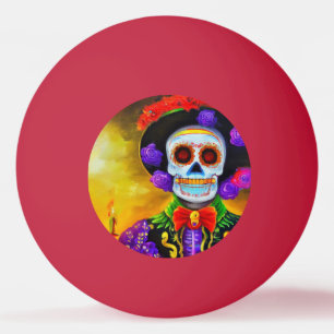 Pelota De Ping Pong Día del Muerto (1)