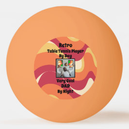 Pelota De Ping Pong Día del padre retro "Papá Guay" foto personal text