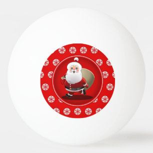 Pelota De Ping Pong Dibujo animado lindo de Papá Noel