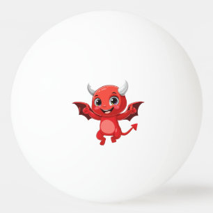 Pelota De Ping Pong Dibujo animado lindo diablo volador