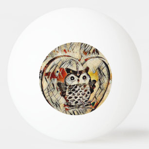 Pelota De Ping Pong Dibujo de búho