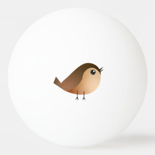 Pelota De Ping Pong Dibujo de pájaro gorrión